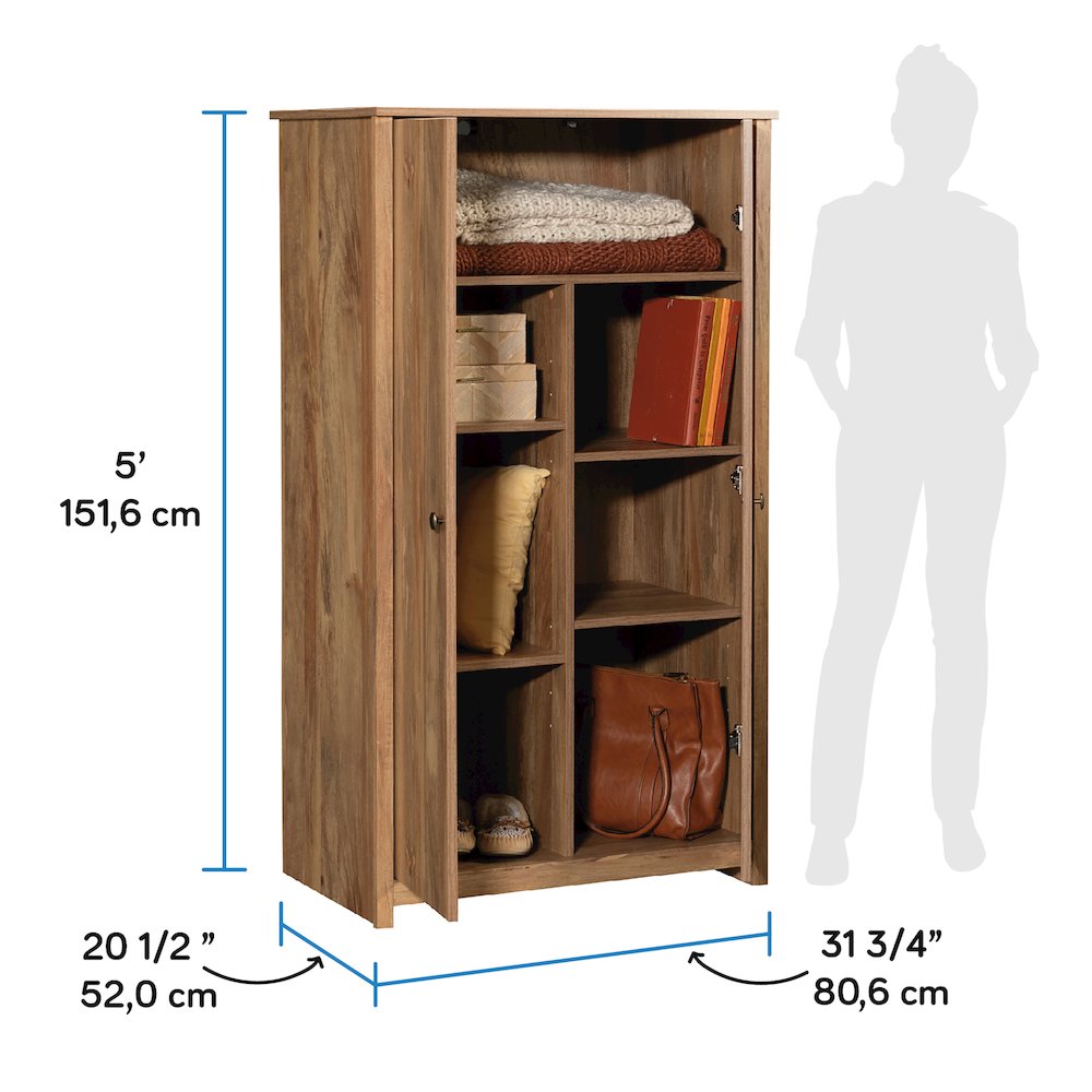 River Ranch 2-Door Storage Cabinet in Sindoori Mango Finish. Picture 6