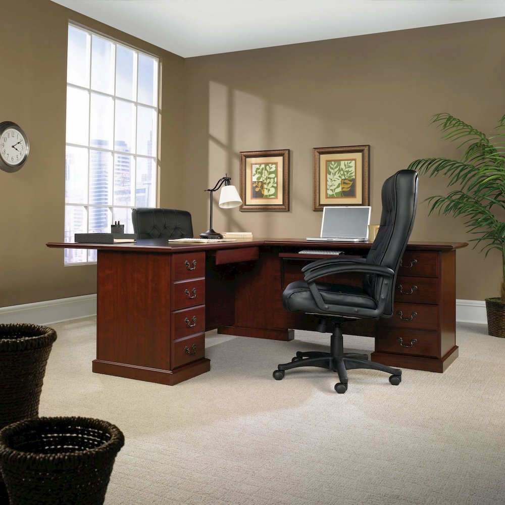 Heritage Hill Desk Return, Classic Cherry finish. Picture 8