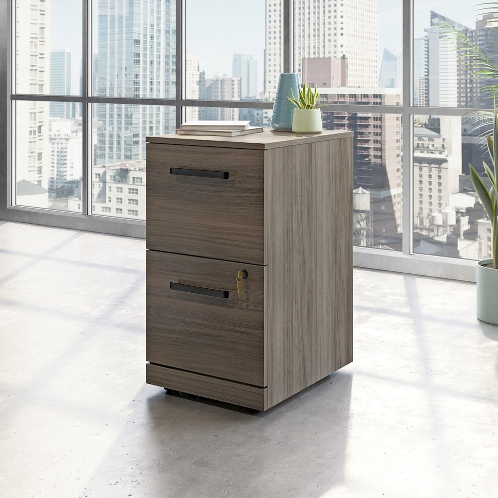 Affirm Commercial Office File Cabinet, Hudson Elm finish. Picture 2