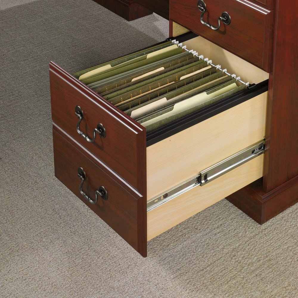 Heritage Hill Desk Return, Classic Cherry finish. Picture 5