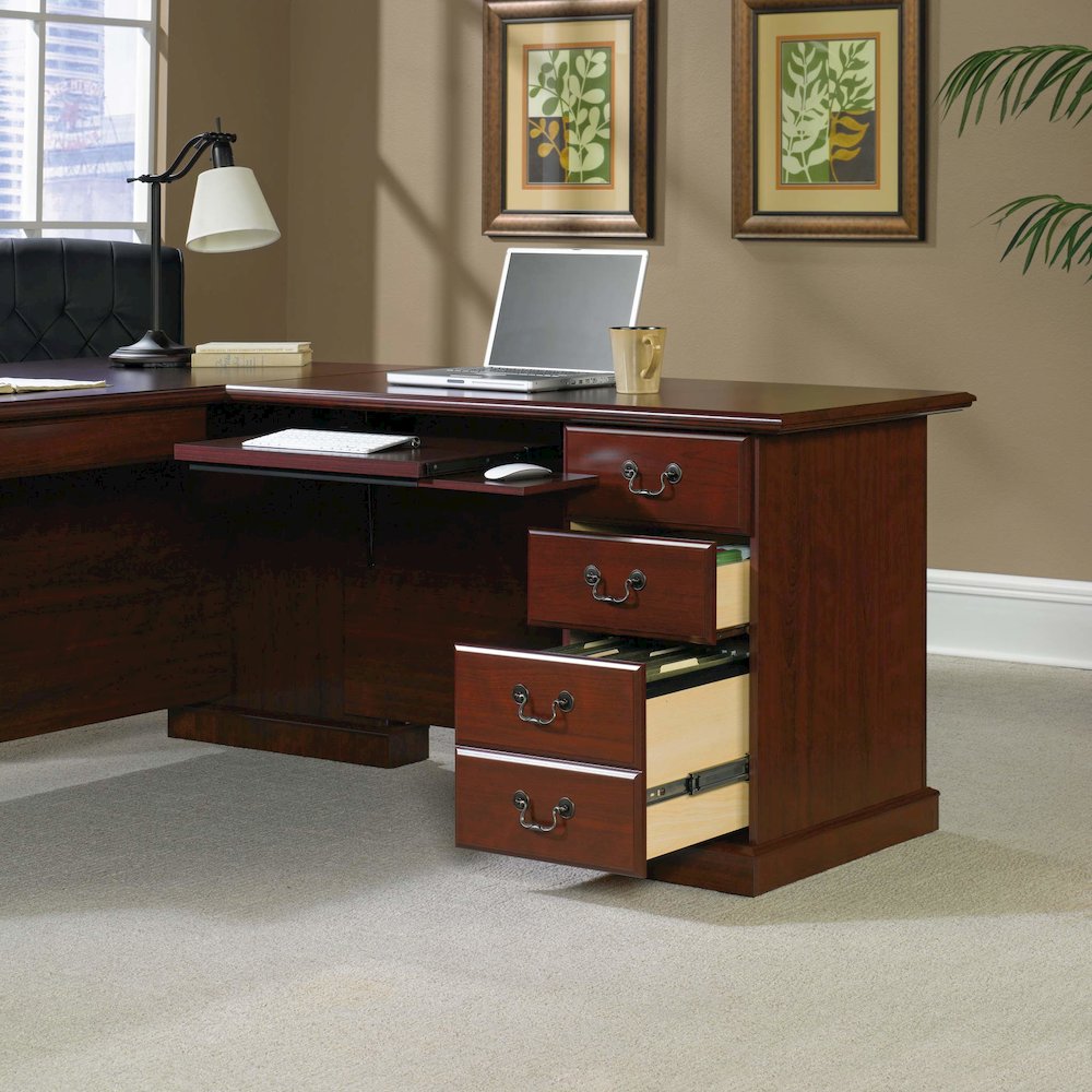 Heritage Hill Desk Return, Classic Cherry finish. Picture 4