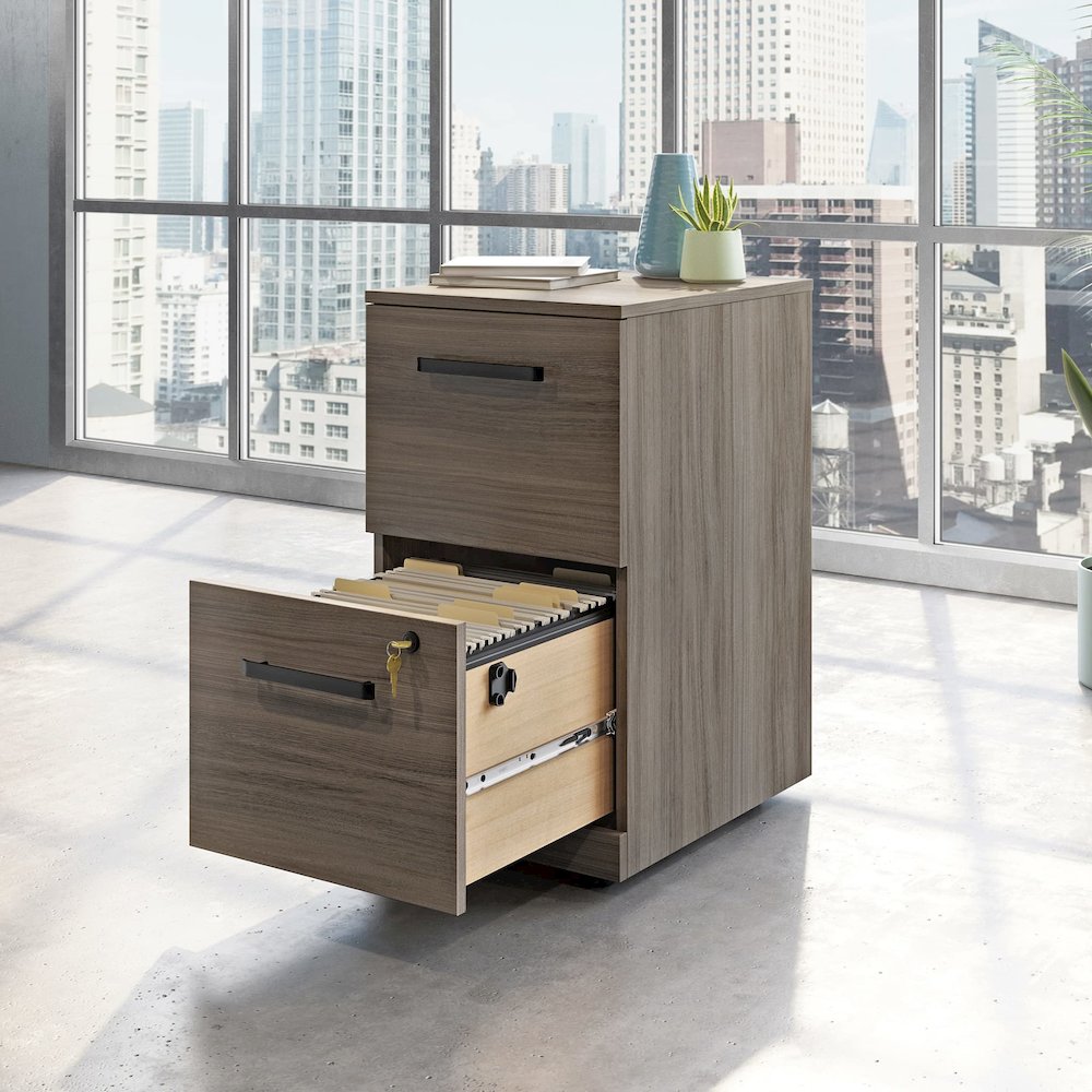 Affirm Commercial Office File Cabinet, Hudson Elm finish. Picture 4