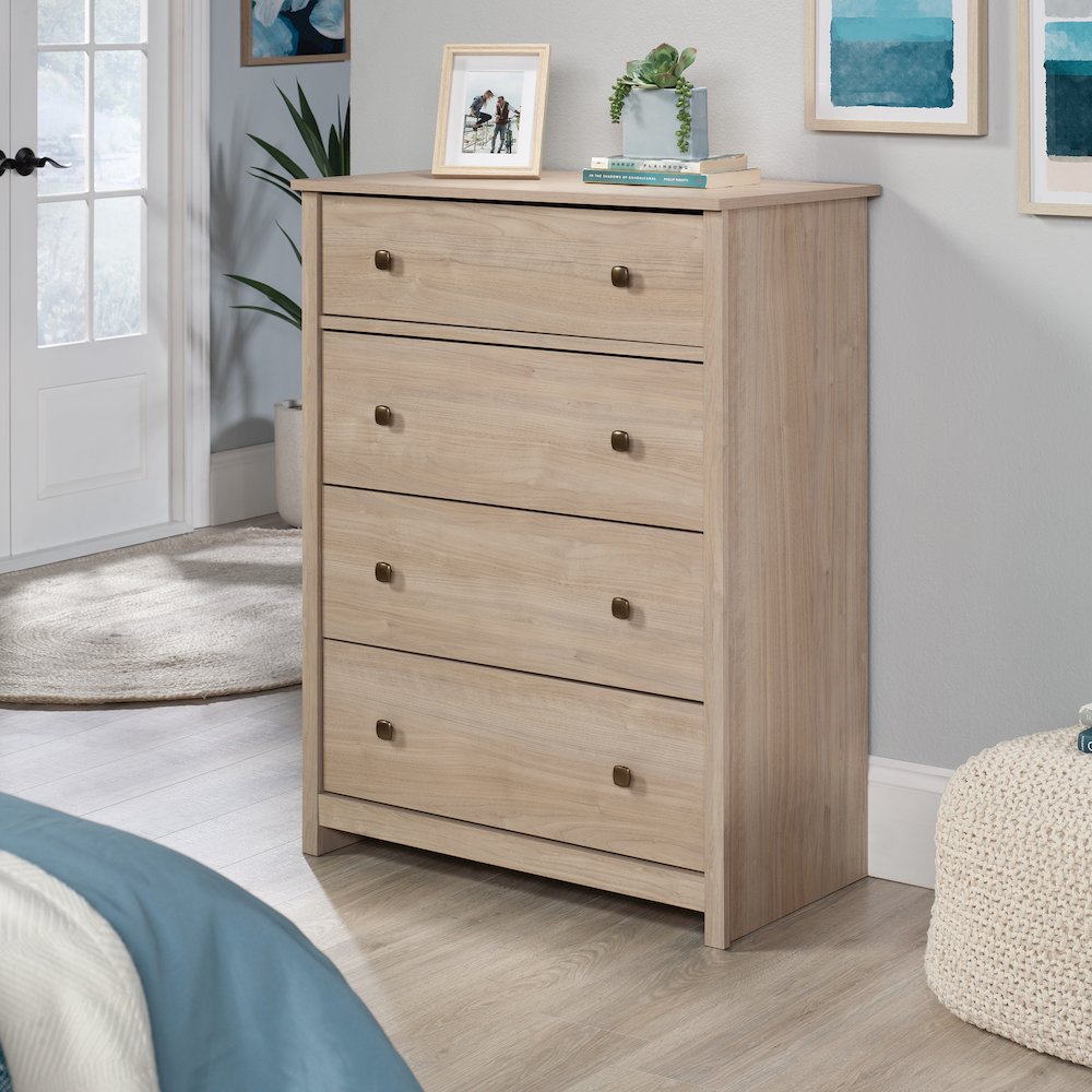 River Ranch 4-Drawer Bedroom Chest, Harvest Walnut Finish. Picture 2