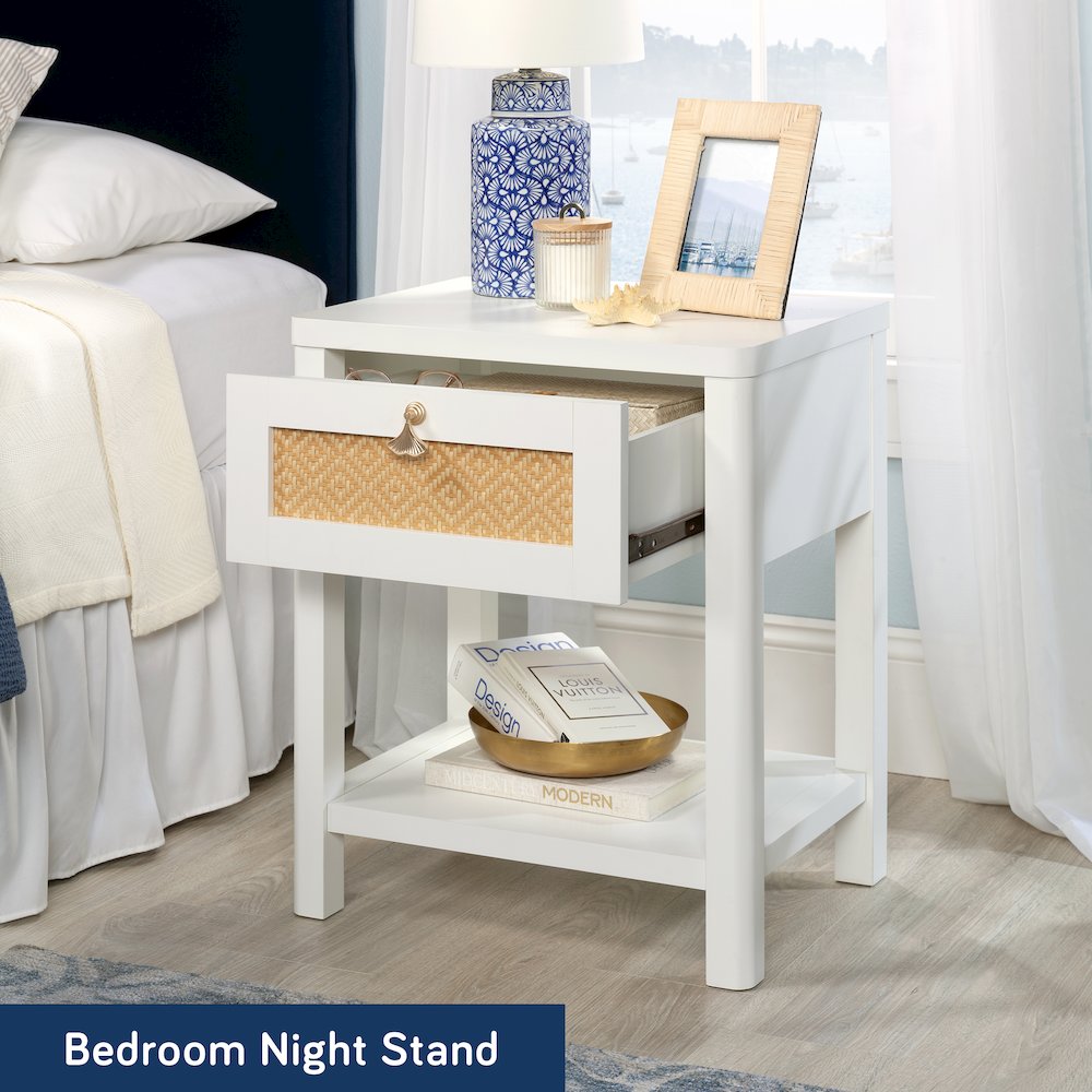 Isabella Isle Nightstand, White Finish. Picture 3