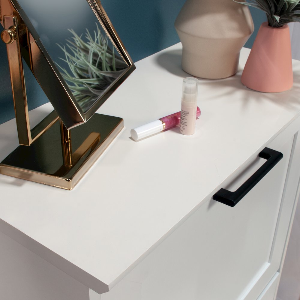 HomePlus Storage Cabinet, White Finish. Picture 8