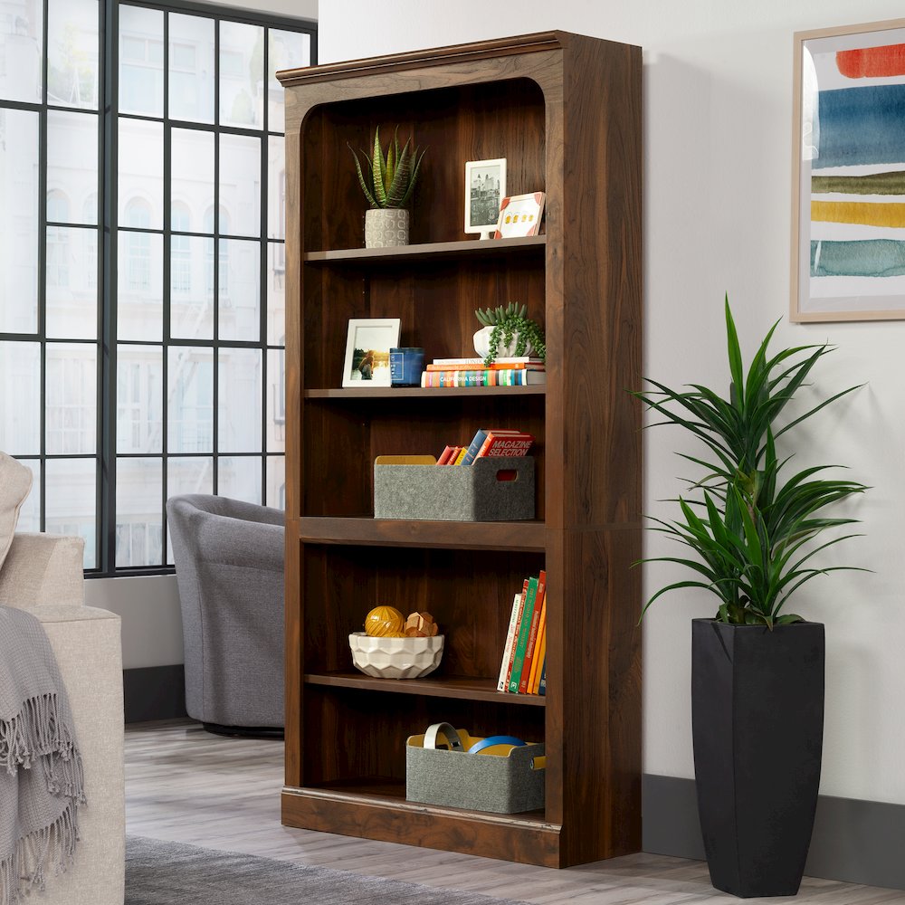Miscellaneous Storage Bookcase, Grand Walnut finish. Picture 3