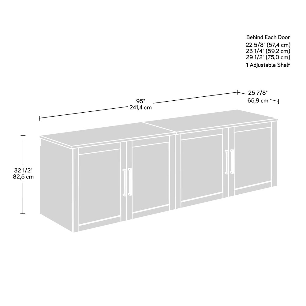 Garage Core 2 Base Cabinet Doors, White Finish. Picture 8