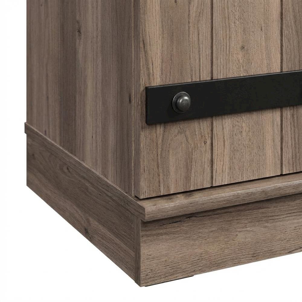 Storage Cabinet With Salt Oak Finish And Spacious Interior For Home Or Office. Picture 6