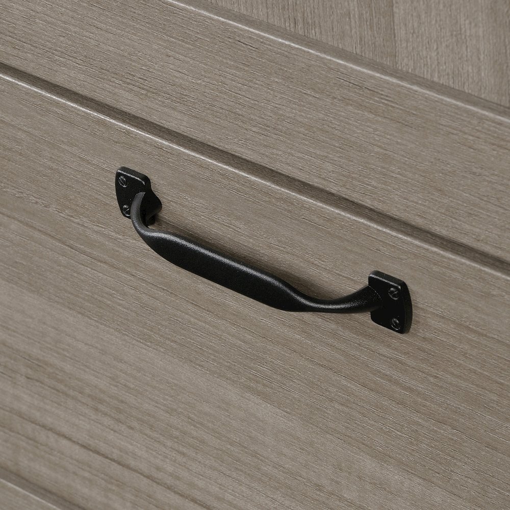 Storage Cabinet 40 X 19 Deep, Silver Sycamore finish. Picture 11