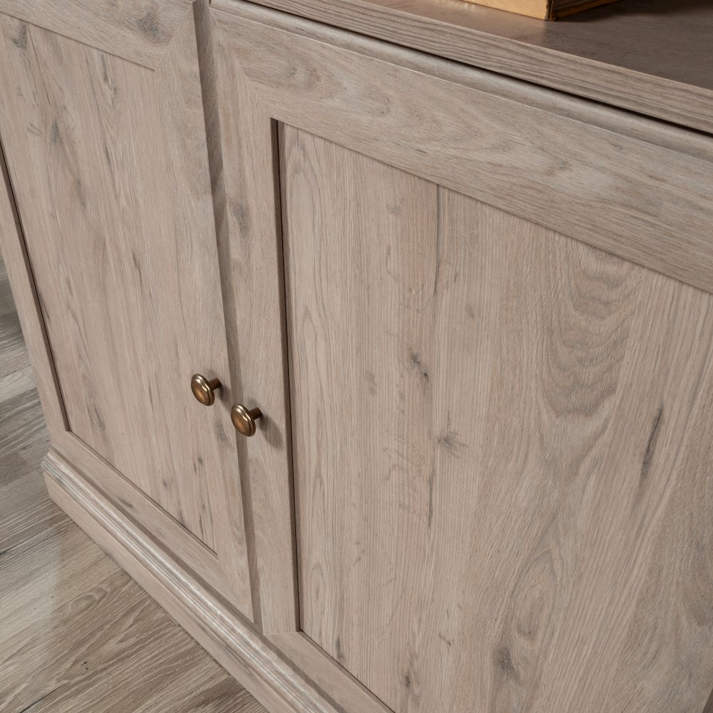 5-Shelf/Book Shelf 2-Door Bookcase, Laurel Oak Finish. Picture 11