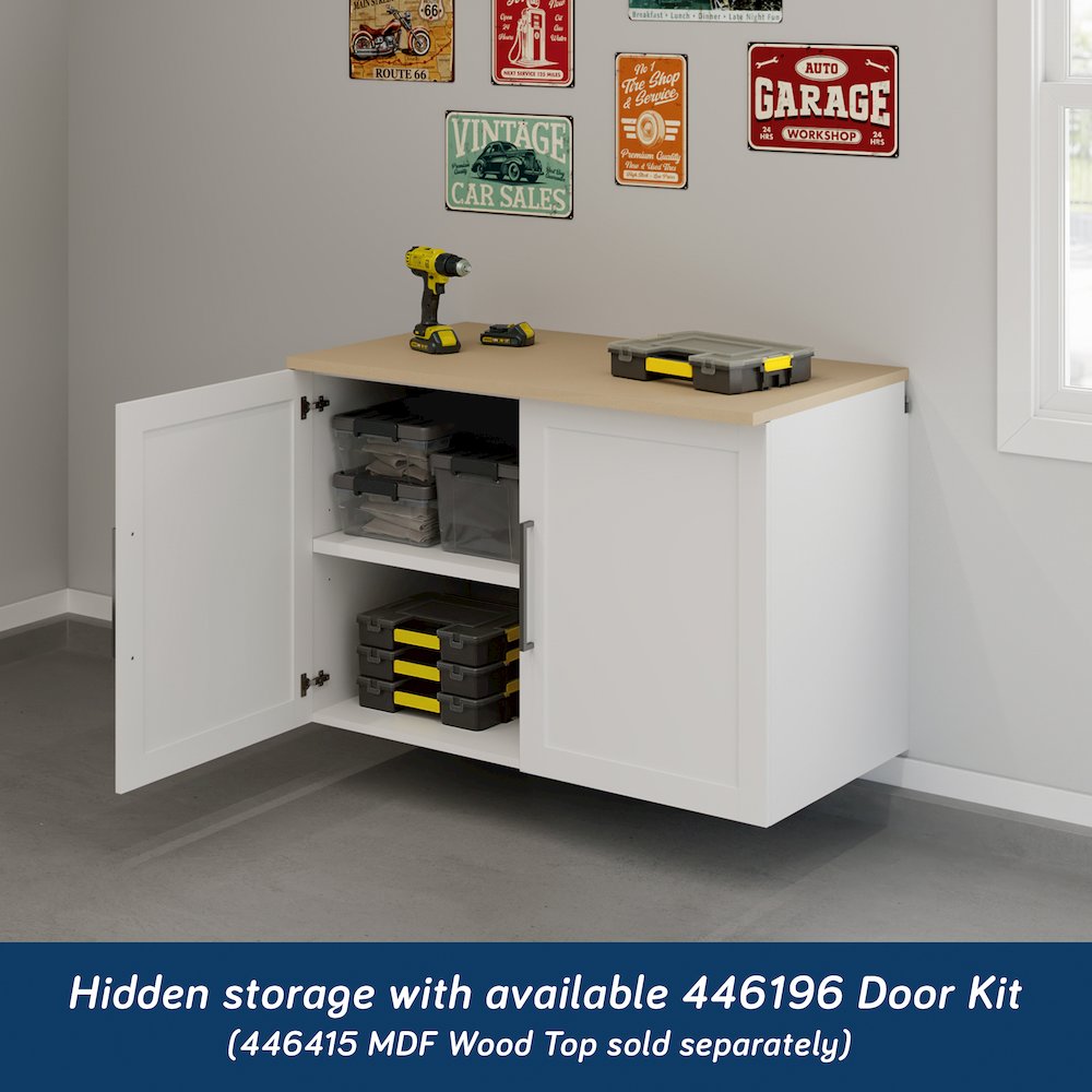 GarageCore Base Cabinet Shelves, White Finish. Picture 7