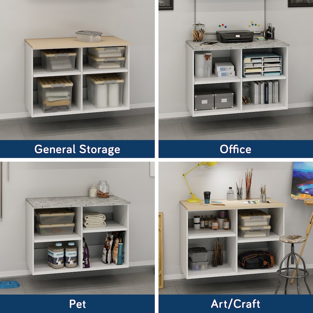 GarageCore Base Cabinet Shelves, White Finish. Picture 5