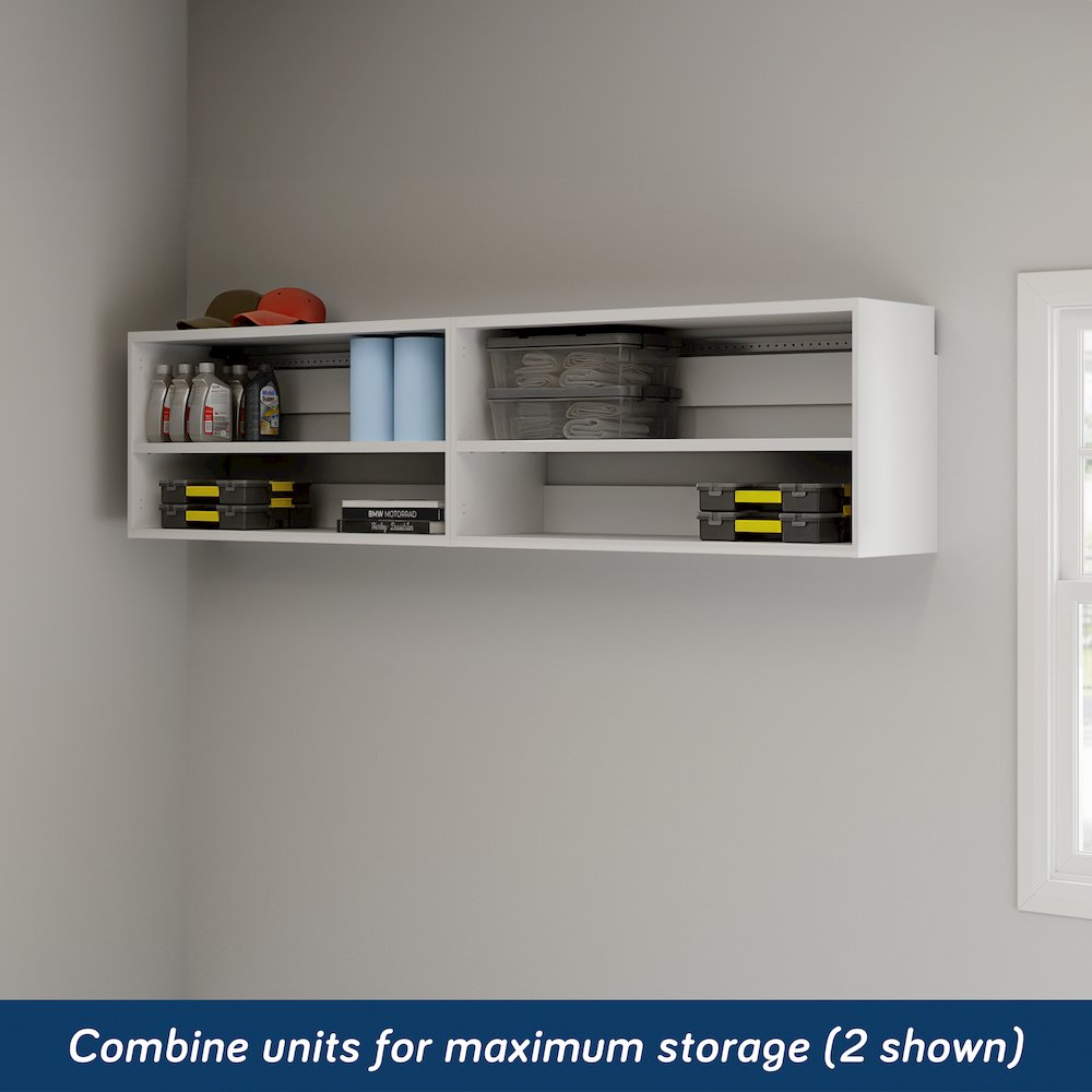 GarageCore Upper Cabinet Shelves, White Finish. Picture 2