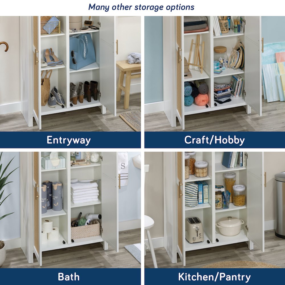 Isabella Isle 2-Door Cabinet, White Finish. Picture 5