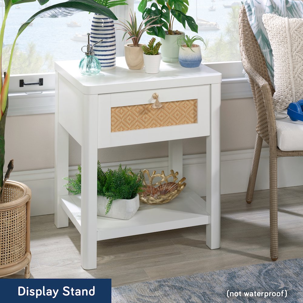 Isabella Isle Nightstand, White Finish. Picture 6