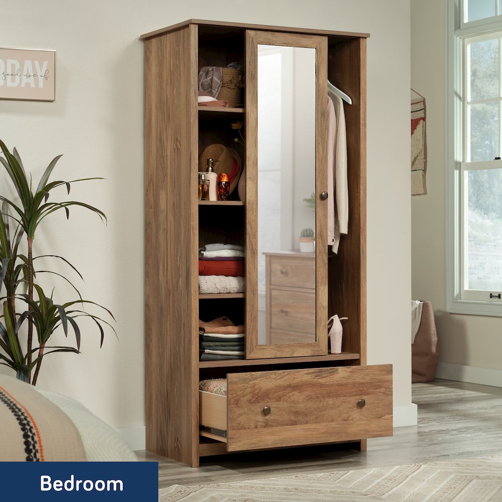 River Ranch Wardrobe Cabinet in Sindoori Mango Finish. Picture 3