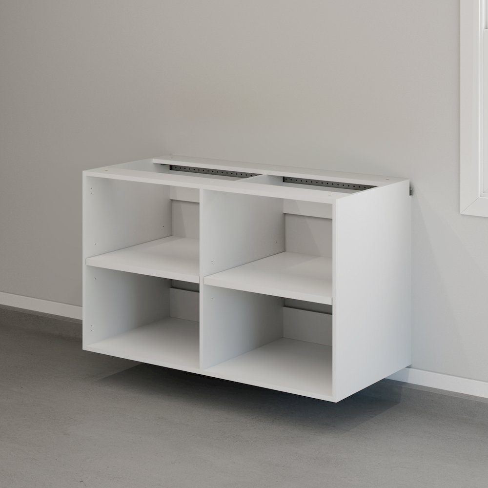 GarageCore Base Cabinet Shelves, White Finish. Picture 1