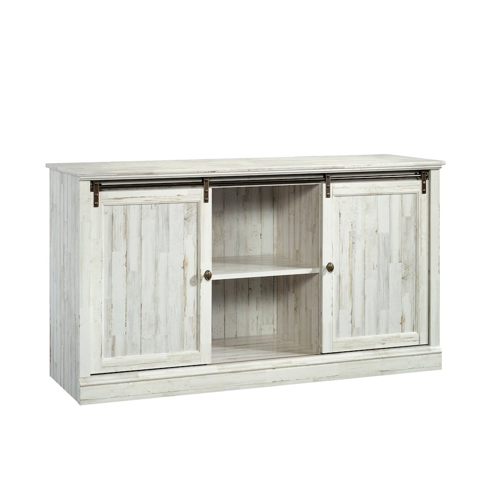 Barrister Lane Credenza, For TVs up to 60", White Plank finish. Picture 1