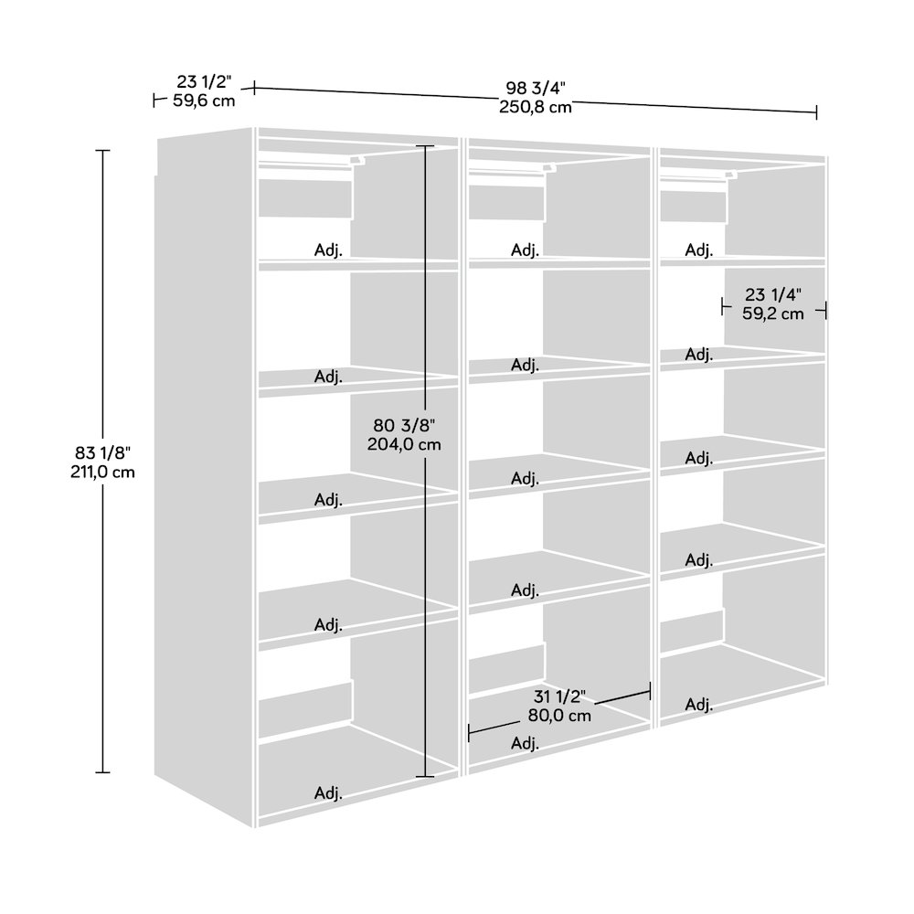 GarageCore 3 Deep Cabinets, White Finish. Picture 9