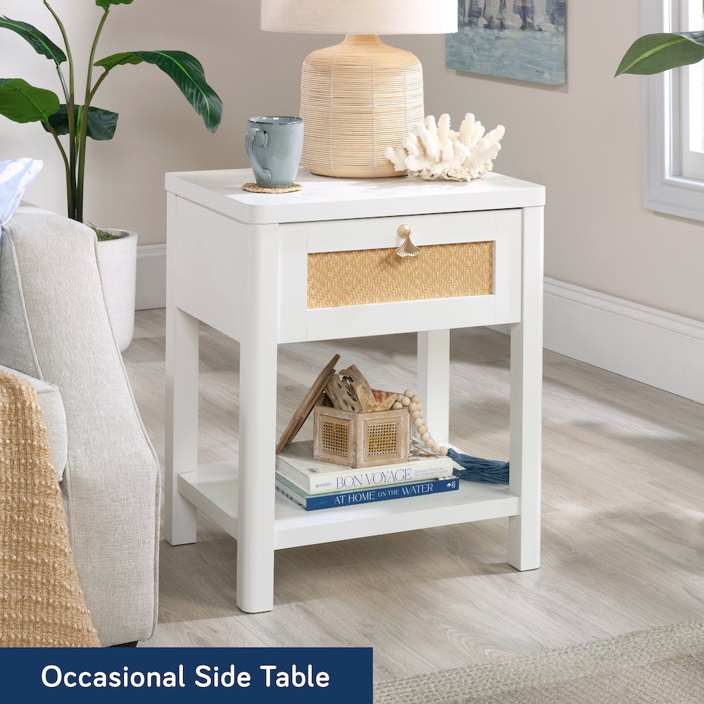 Isabella Isle Nightstand, White Finish. Picture 4