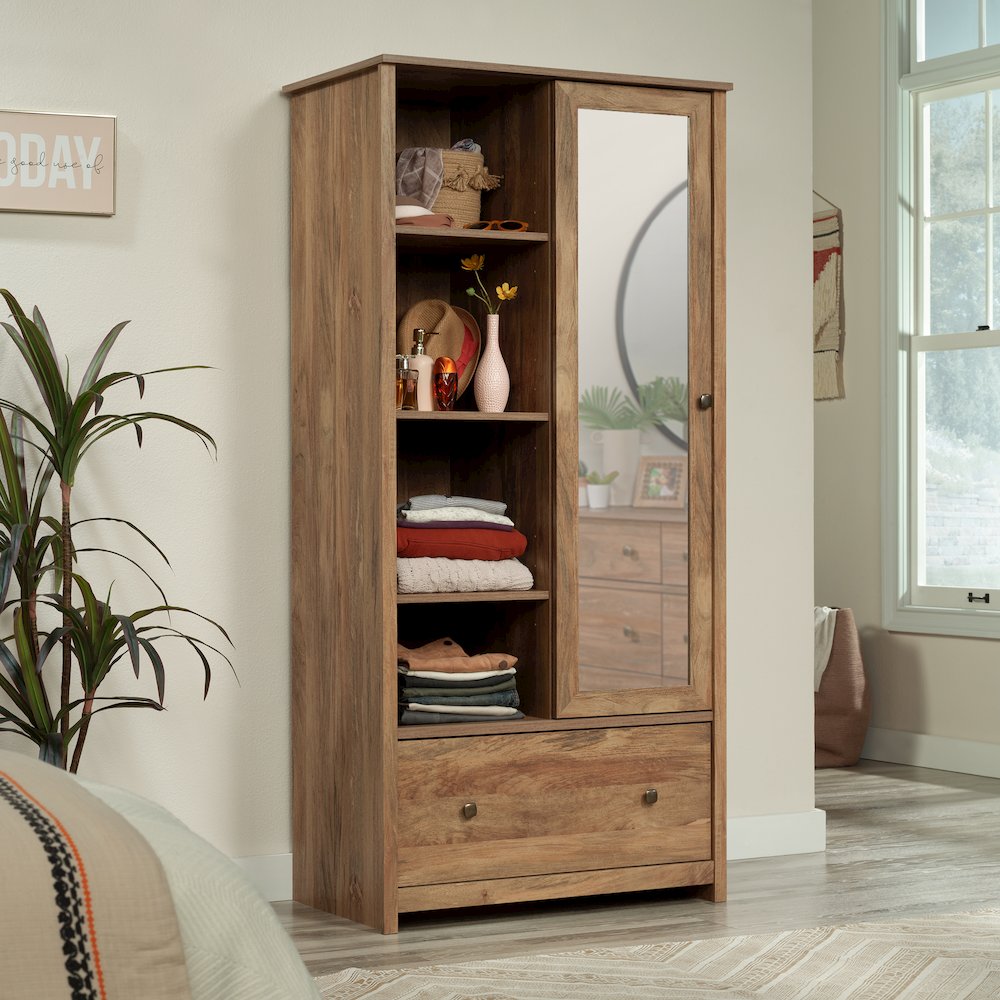 River Ranch Wardrobe Cabinet in Sindoori Mango Finish. Picture 2