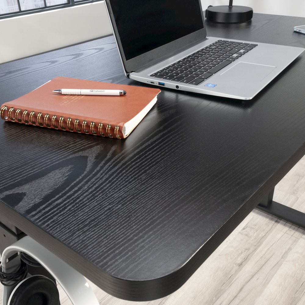 48" x 27" Electric Adjustable Height Desk, Black Finish. Picture 5