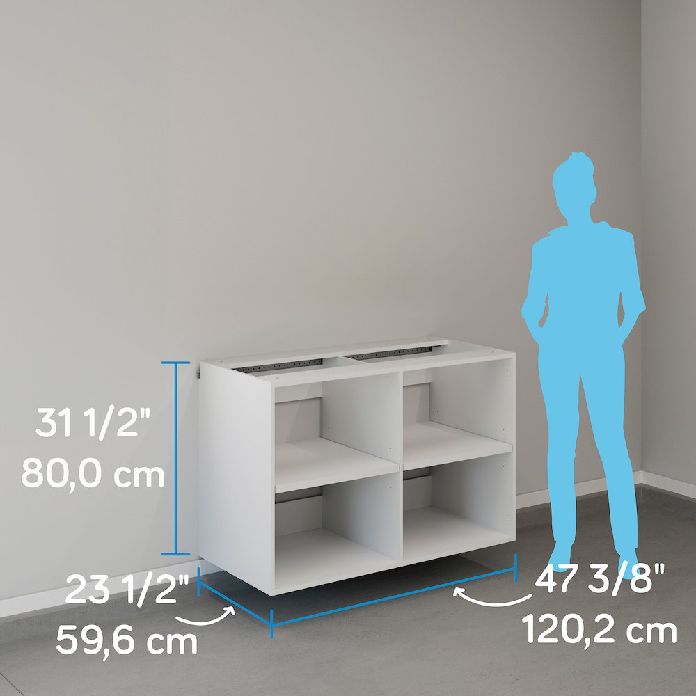 GarageCore Base Cabinet Shelves, White Finish. Picture 6