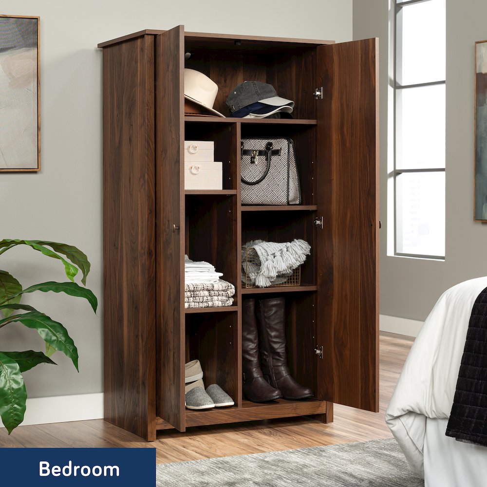 River Ranch 2-Door Storage Cabinet in Grand Walnut Finish. Picture 4