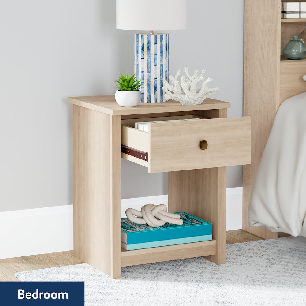 River Ranch Nightstand W/Drawer, Harvest Walnut Finish. Picture 12