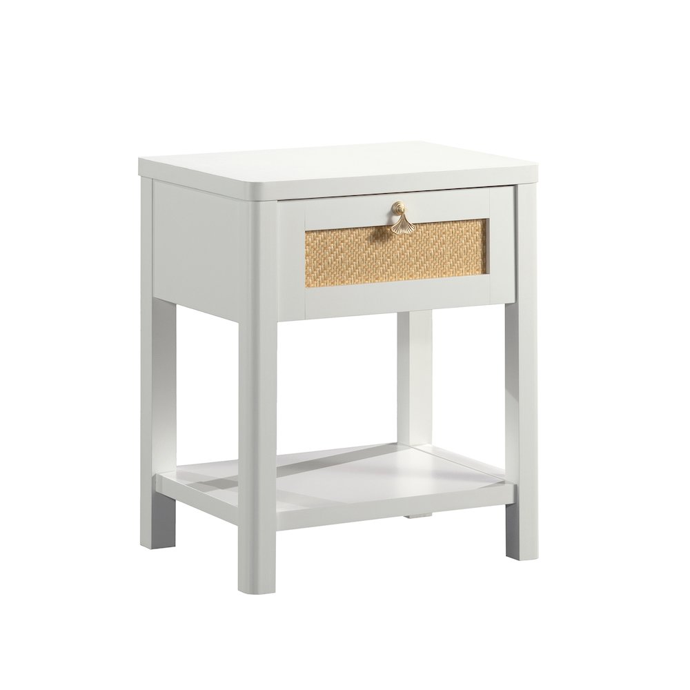 Isabella Isle Nightstand, White Finish. Picture 1