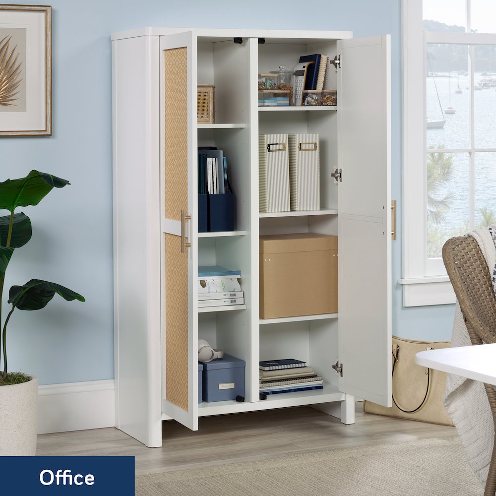 Isabella Isle 2-Door Cabinet, White Finish. Picture 4