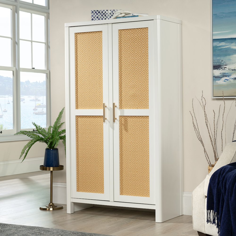 Isabella Isle 2-Door Cabinet, White Finish. Picture 2
