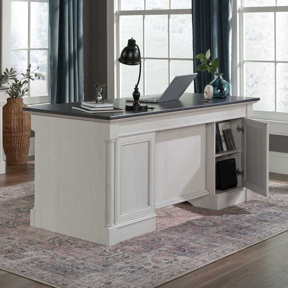 Palladia Executive Desk, Glacier Oak finish. Picture 4