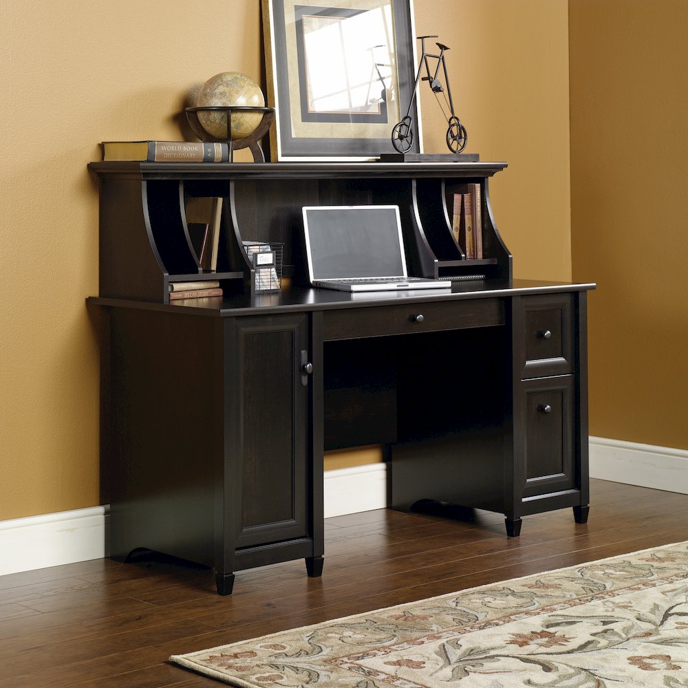 Edge Water Computer Desk, Estate Black finish. Picture 6
