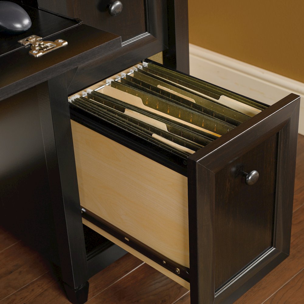 Edge Water Computer Desk, Estate Black finish. Picture 4