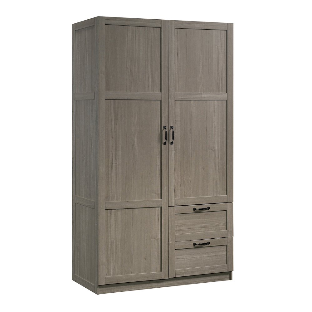 Storage Cabinet 40 X 19 Deep, Silver Sycamore finish. Picture 1