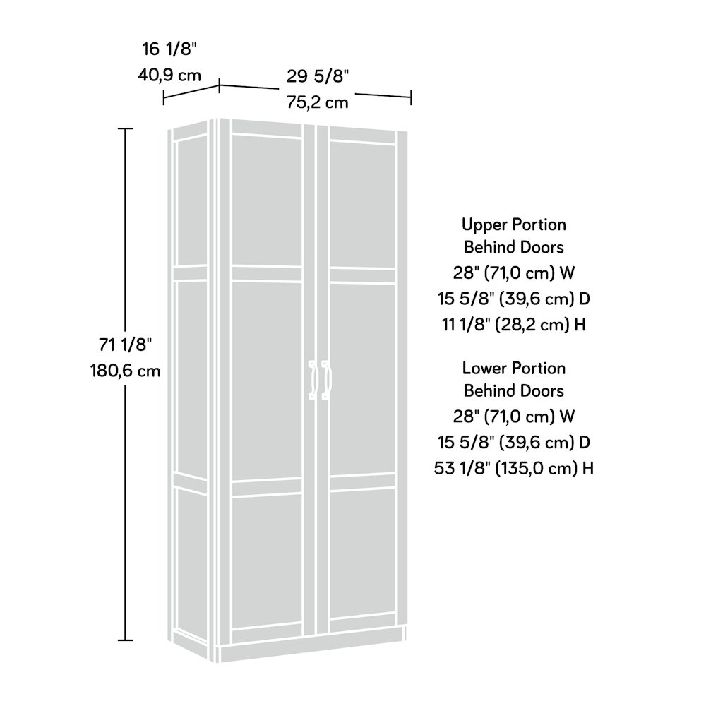 16"d 2-Door Storage Cabinet Blackwood. Picture 4
