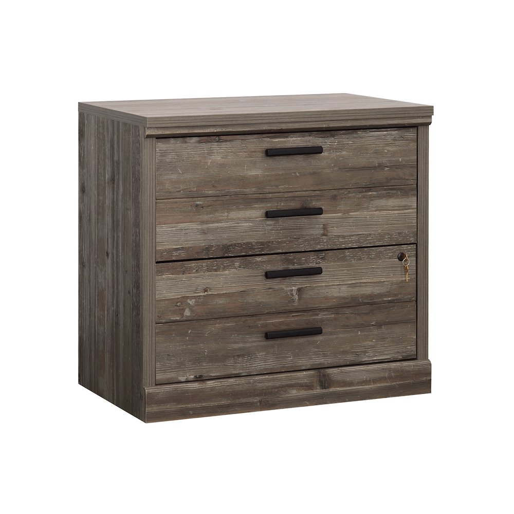 Aspen Post Commercial Office File Cabinet, Pebble Pine finish. Picture 1