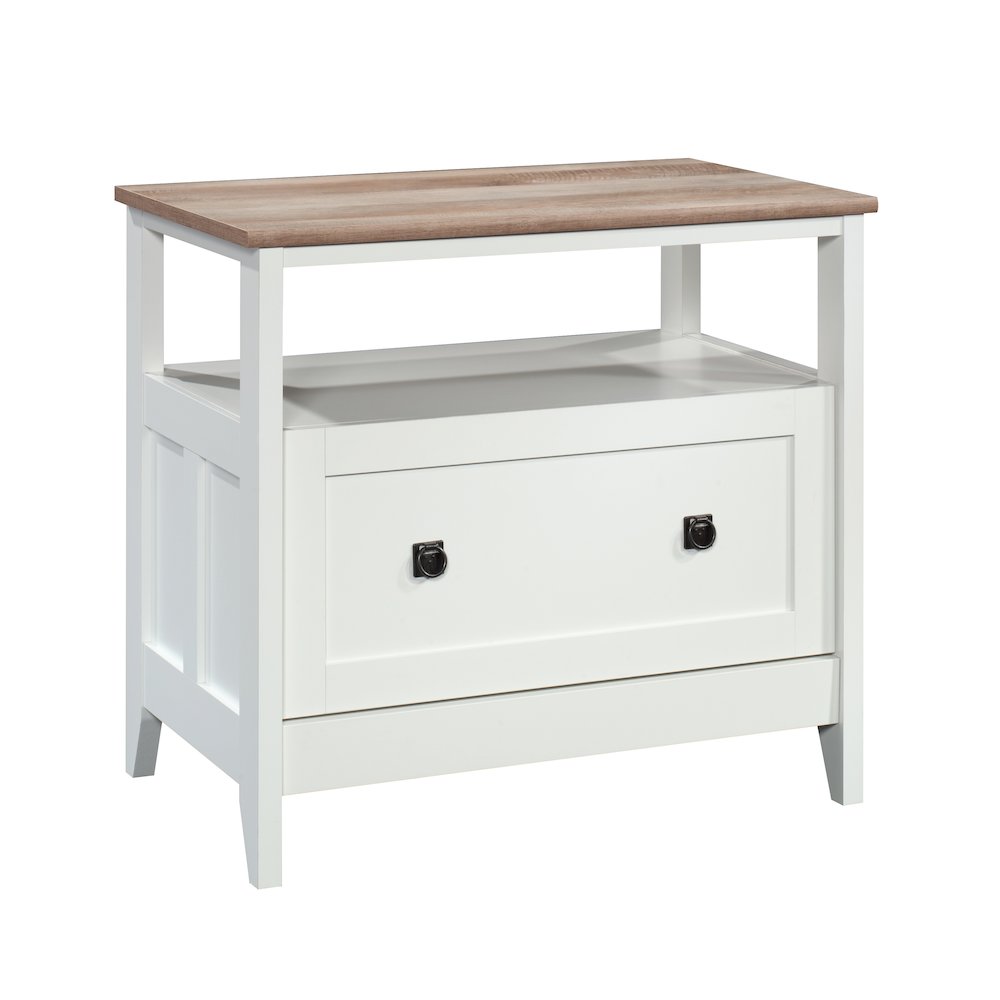 August Hill File Cabinet, Soft White finish. Picture 1