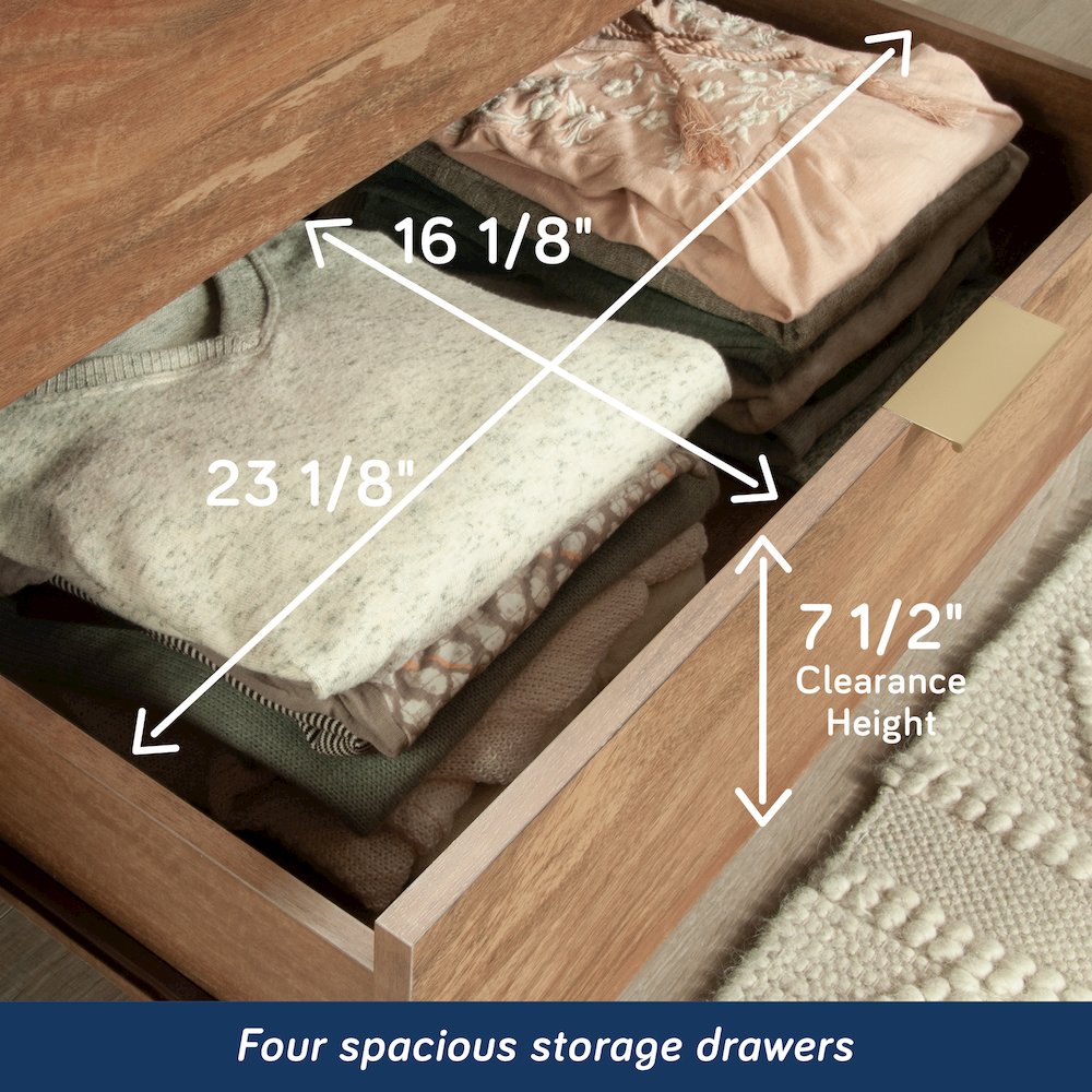 International Lux 4-Drawer Dresser, Sindoori Mango Finish. Picture 8