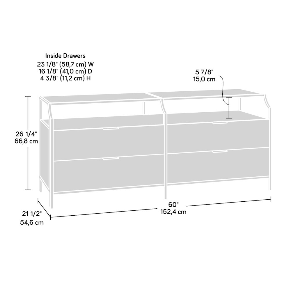 International Lux 4-Drawer Dresser, Sindoori Mango Finish. Picture 12