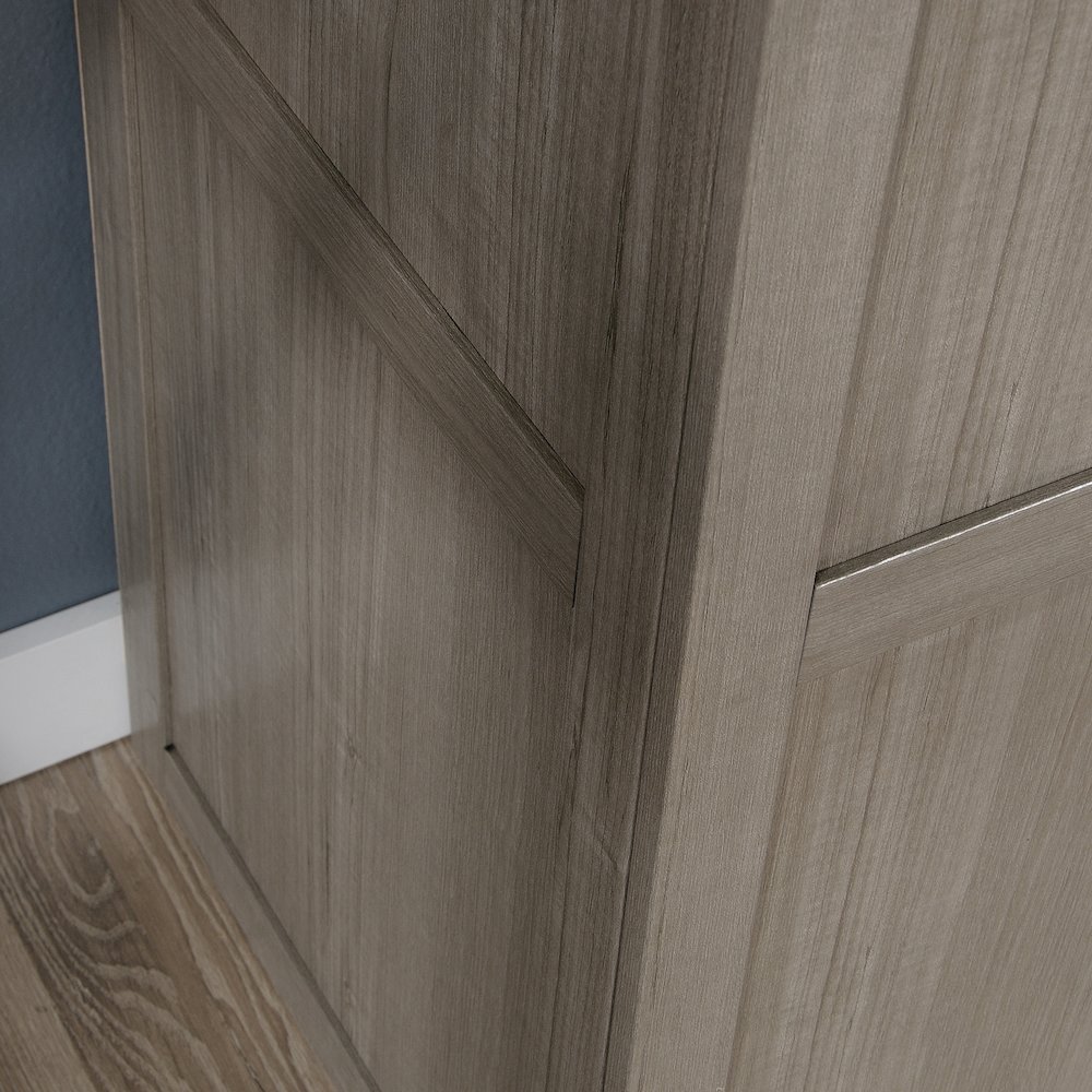 Storage Cabinet 40 X 19 Deep, Silver Sycamore finish. Picture 9