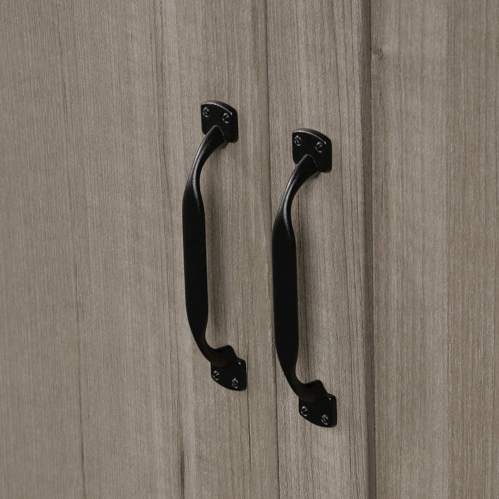 Storage Cabinet 40 X 19 Deep, Silver Sycamore finish. Picture 4