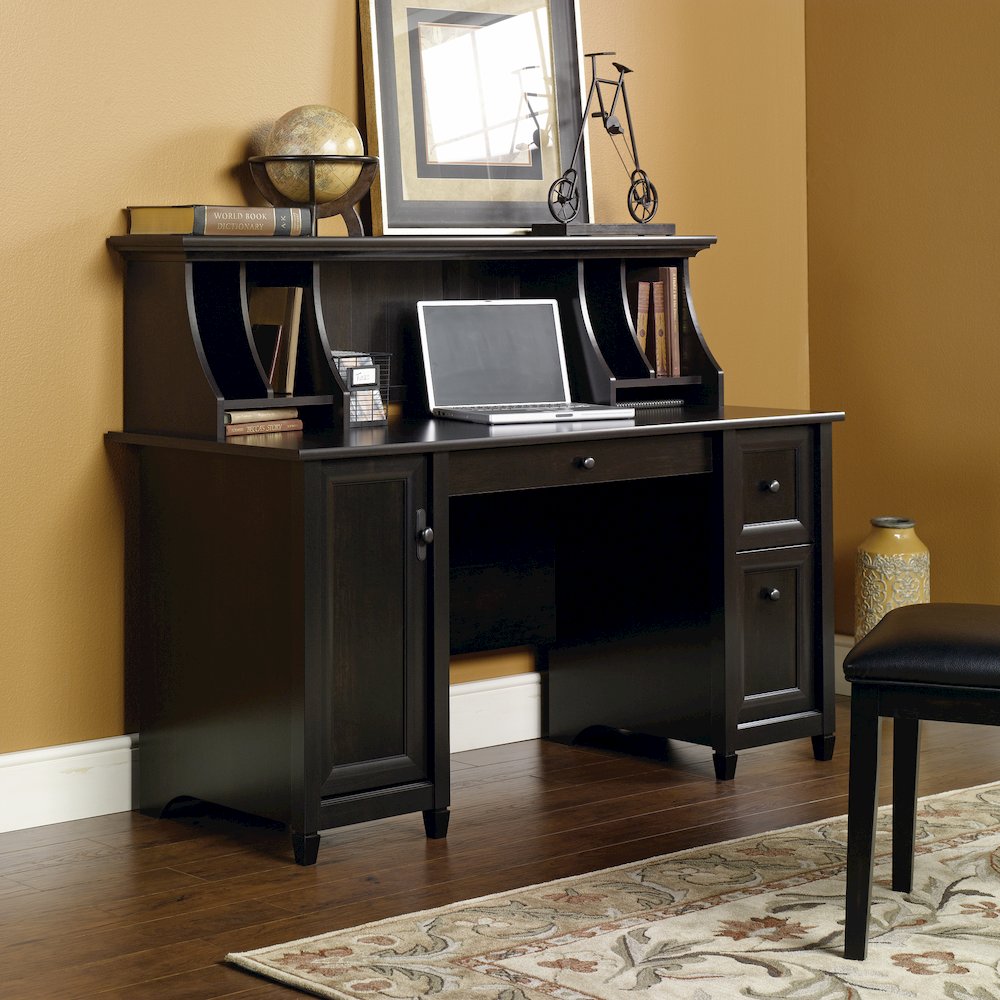 Edge Water Computer Desk, Estate Black finish. Picture 2