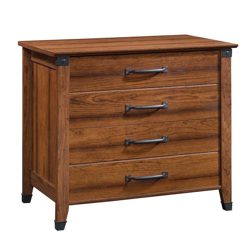 Carson Forge File Cabinet, Washington Cherry finish. Picture 1