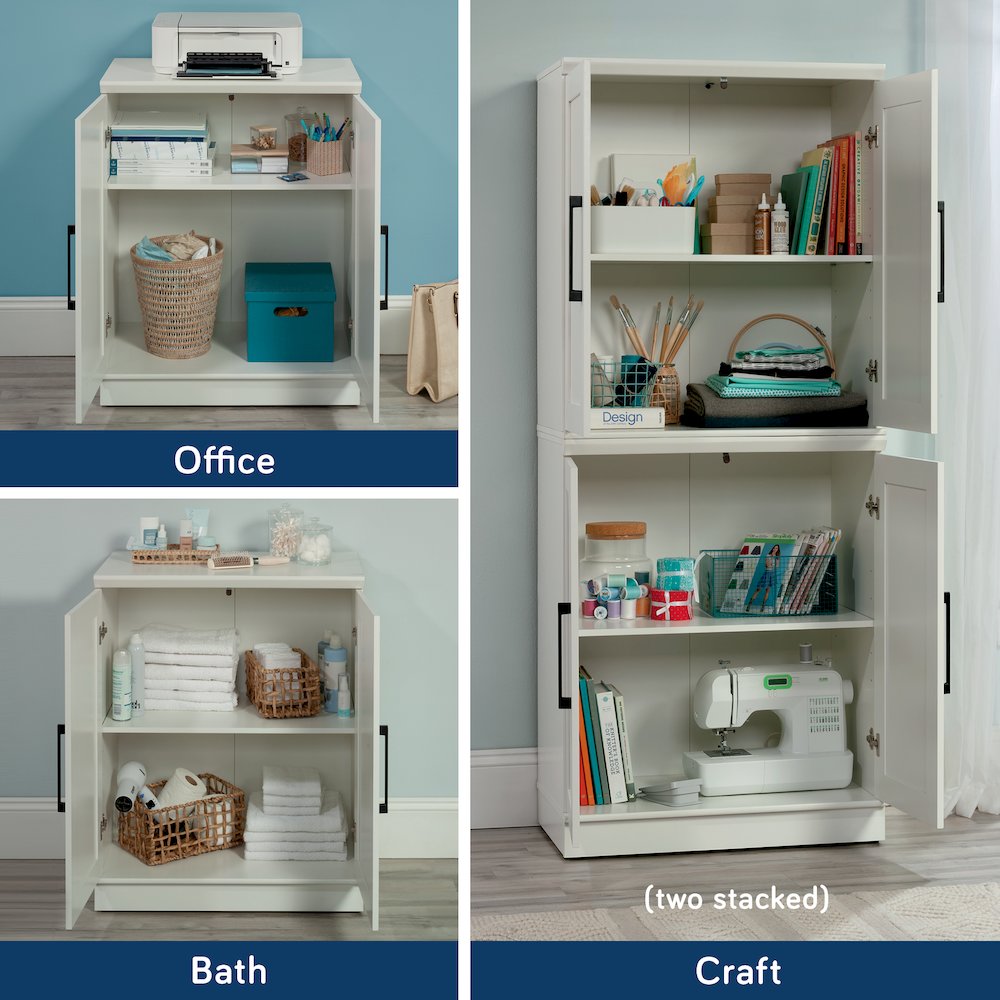 Homeplus 37"h Base Cabinet White 3a, White finish. Picture 7