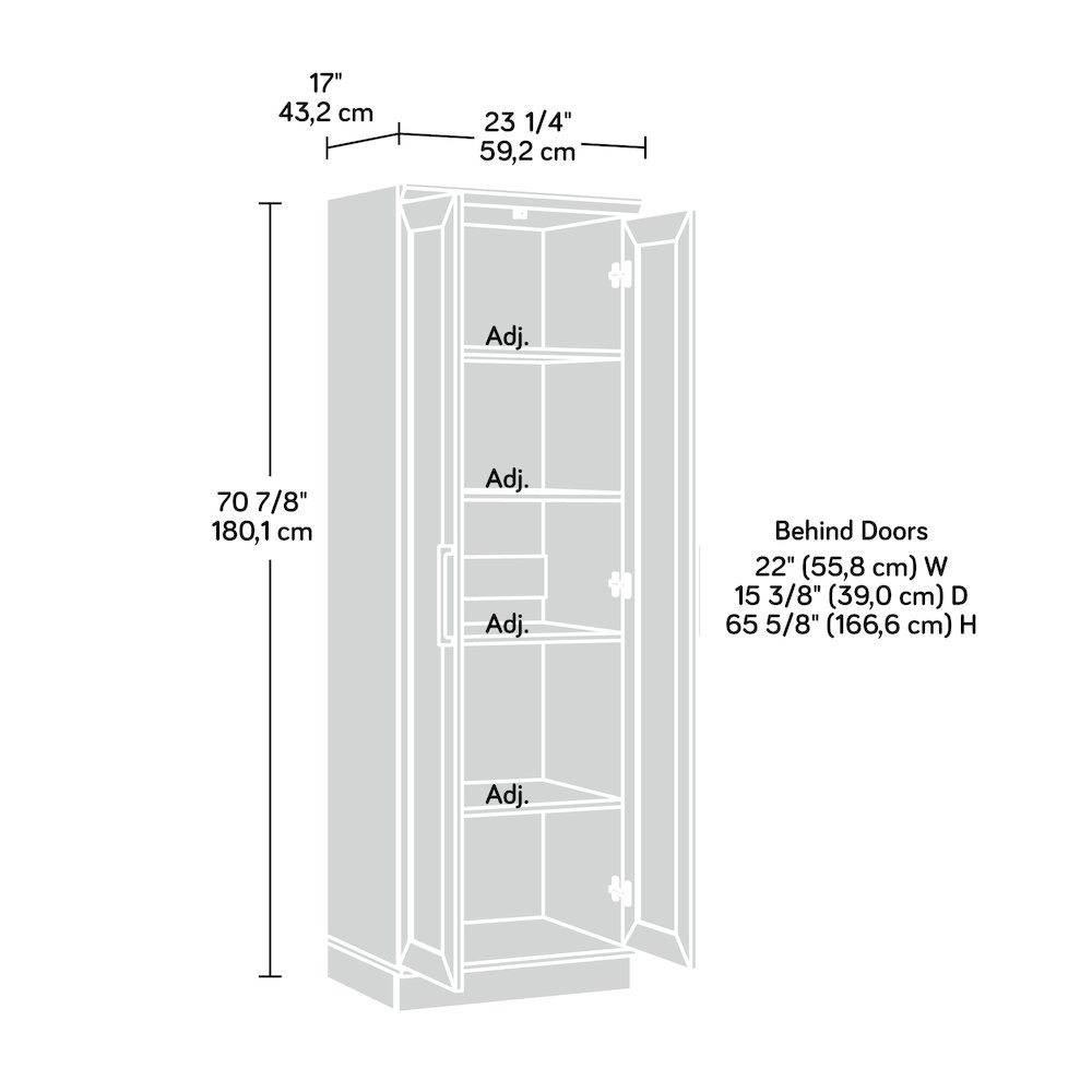 Homeplus 23"w 2-Door Cabinet Bo 3a, Brushed Oak finish. Picture 3