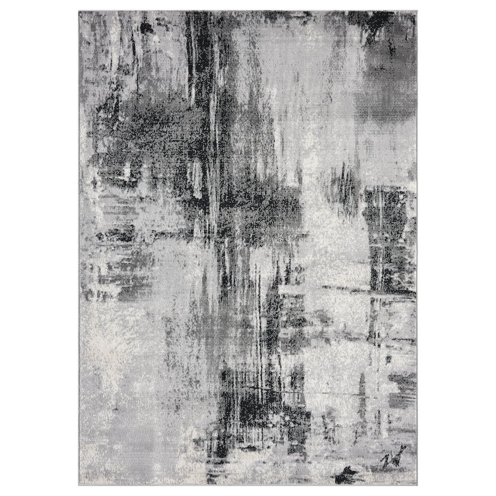 Atlas 09 Urban Distressed Gray Area Rug. Picture 1