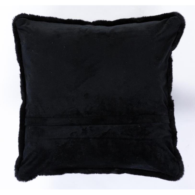 FAUX RABBIT FUR BLACK RB02 7'6" X 9'6". Picture 5