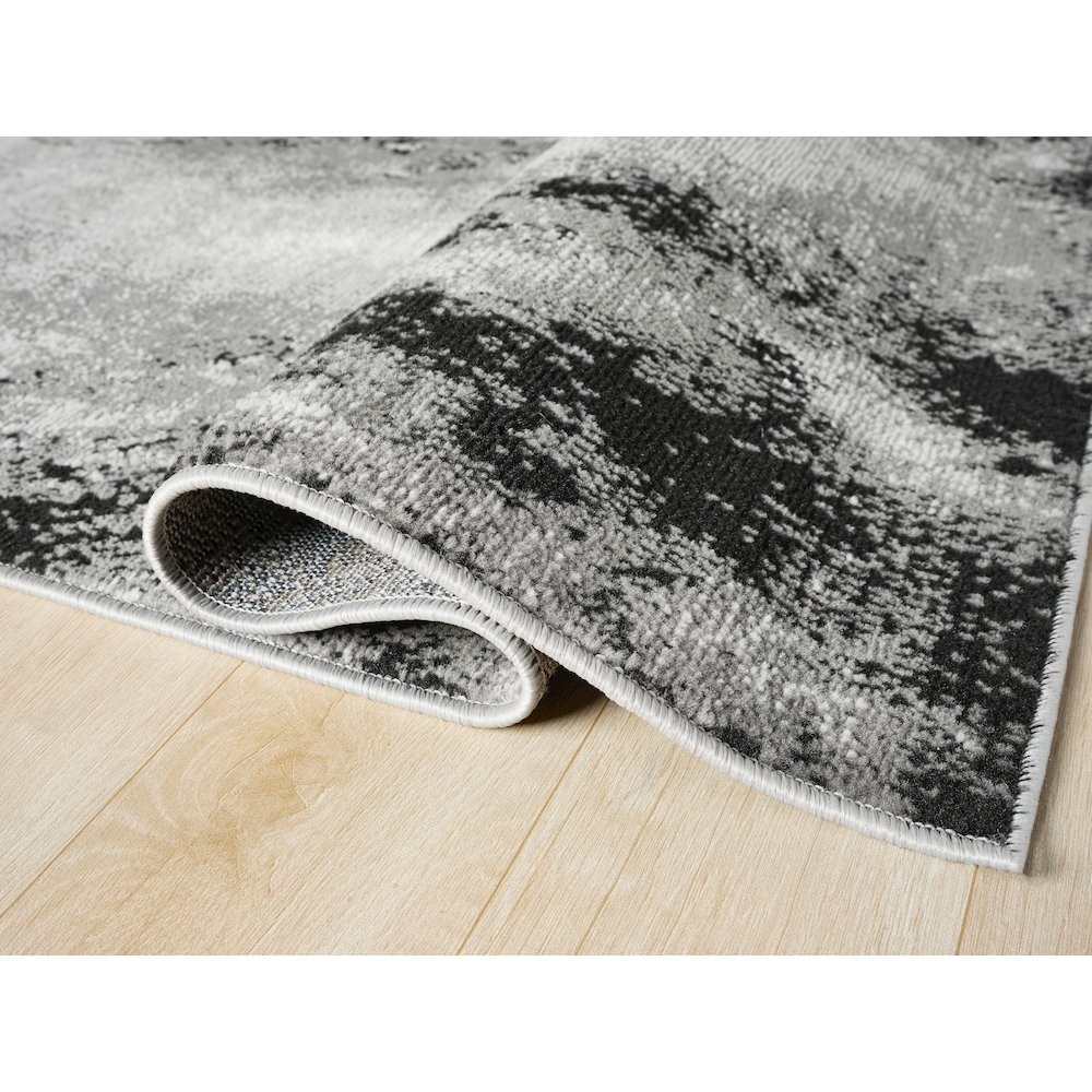 Atlas 12 Clouded Abstract Gray Area Rug. Picture 3